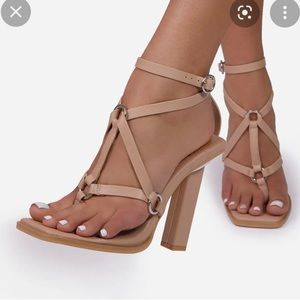 Ego Nude Strappy heels